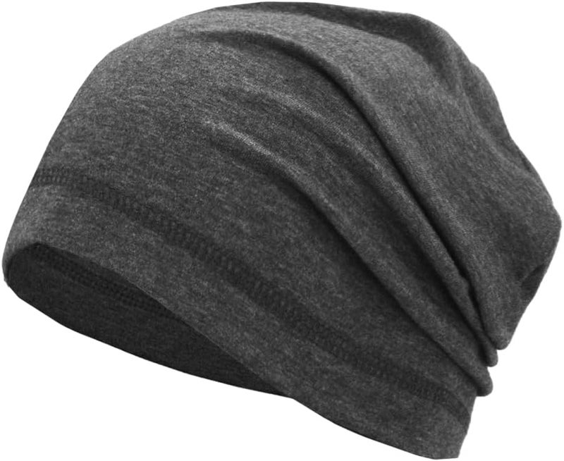SRLLBBY Lightweight Cotton Beanie, Breathable Thin Sleep Hats, Skull Caps for Running Cycling Hiking Fishing - Image 1